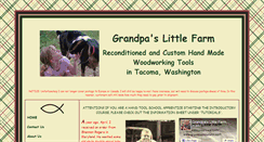 Desktop Screenshot of grandpaslittlefarm.com