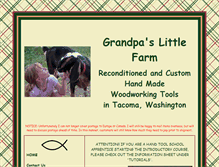 Tablet Screenshot of grandpaslittlefarm.com